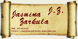 Jasmina Zarkula vizit kartica